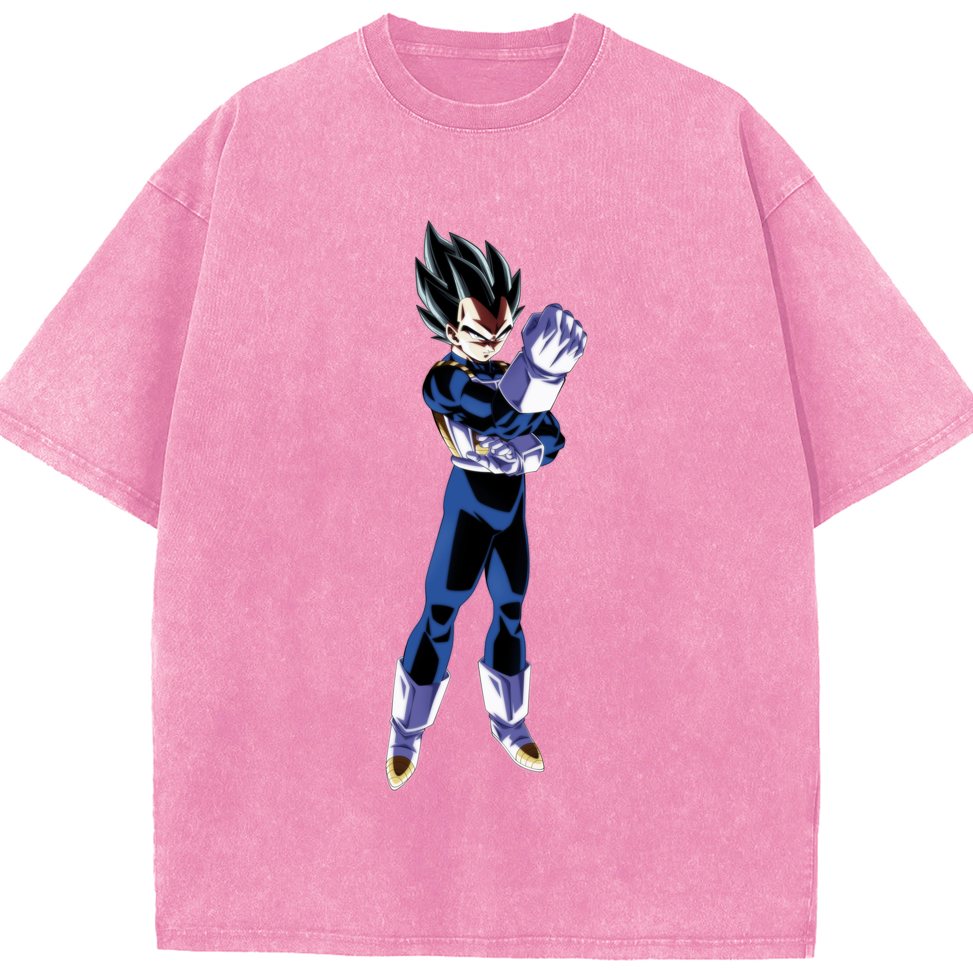 （画像用） ドラゴンボール ベジータ四世（Bejīta Yonsei）DRAGON BALL Vegeta IV 綿100% ヴィンテージ風 半袖Tシャツ（フロントプリント）